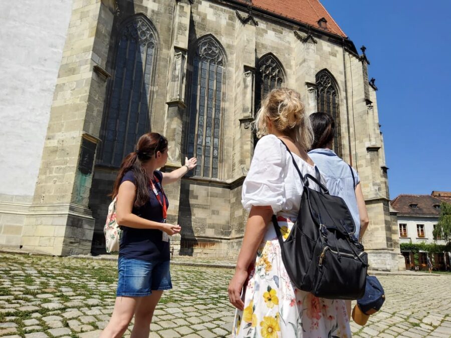 At St. Martins Cathedral with a local guide on a guided tour